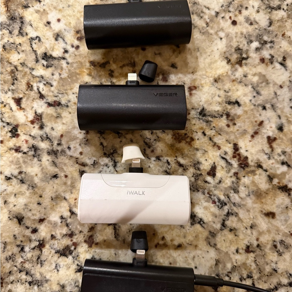 iWALK and VESER Portable Lightning iPhone Chargers